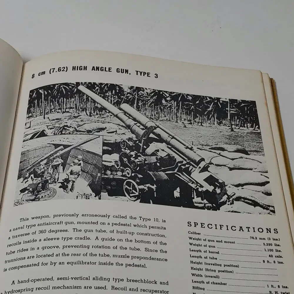 Second World War Japanese Combat Weapons W.H. Tantum 1968 Illustrated